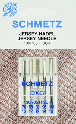 Иглы Schmetz джерси 130/705 H SUK (70x1, 80x2, 90x1, 100x1) 5 шт в Жердевке